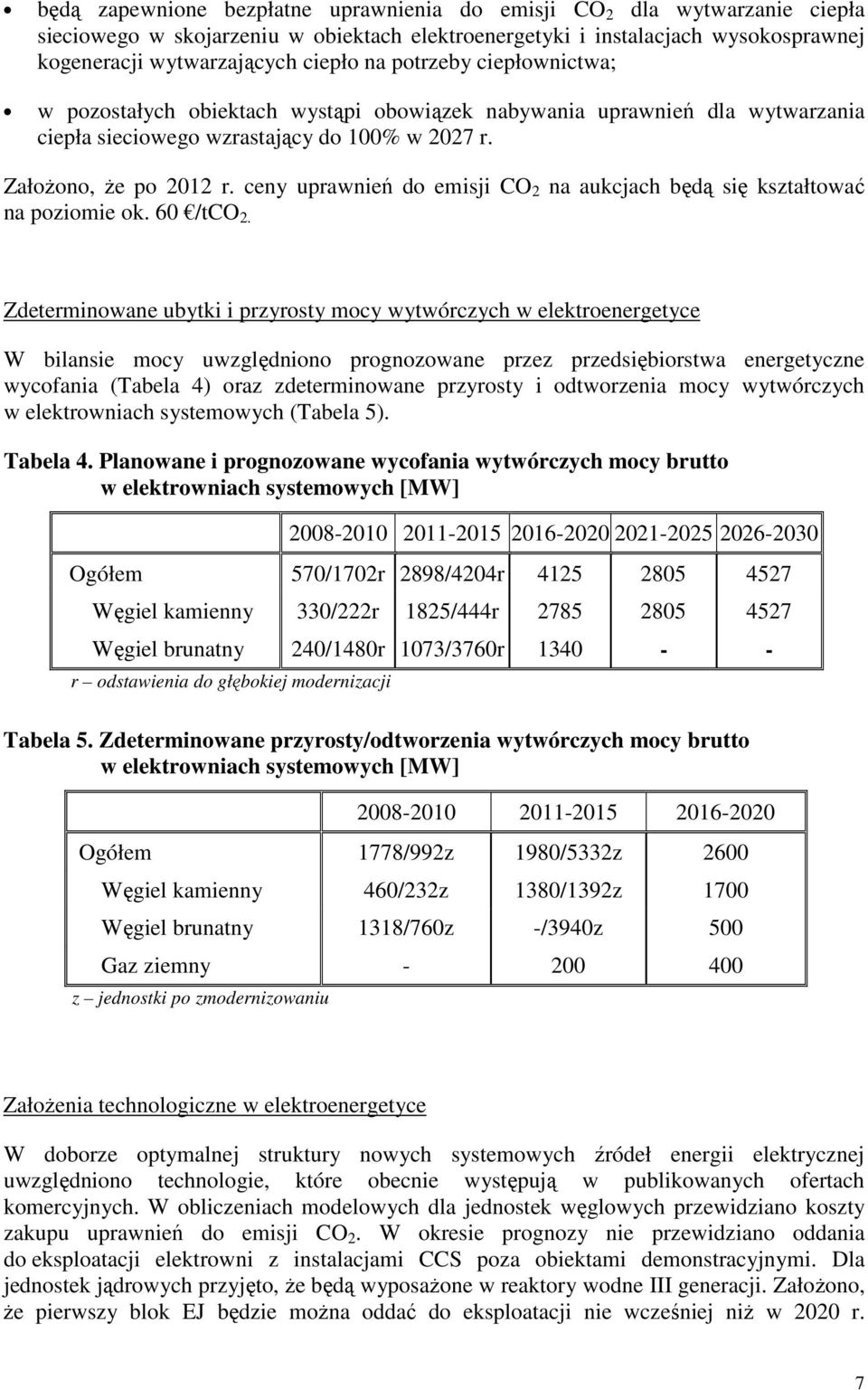 ceny uprawnień do emisji CO 2 na aukcjach będą się kształtować na poziomie ok. 60 /tco 2.