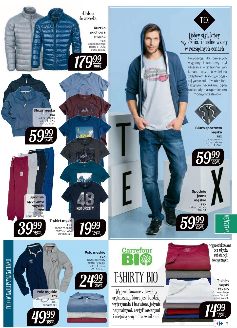S - 3XL 59 69 Bluza sportowa męska z kapturem rozm. S - 5XL 59 69 sportowe rozm. S - 3XL 49 T-shirt męski 19 24 jeans rozm.
