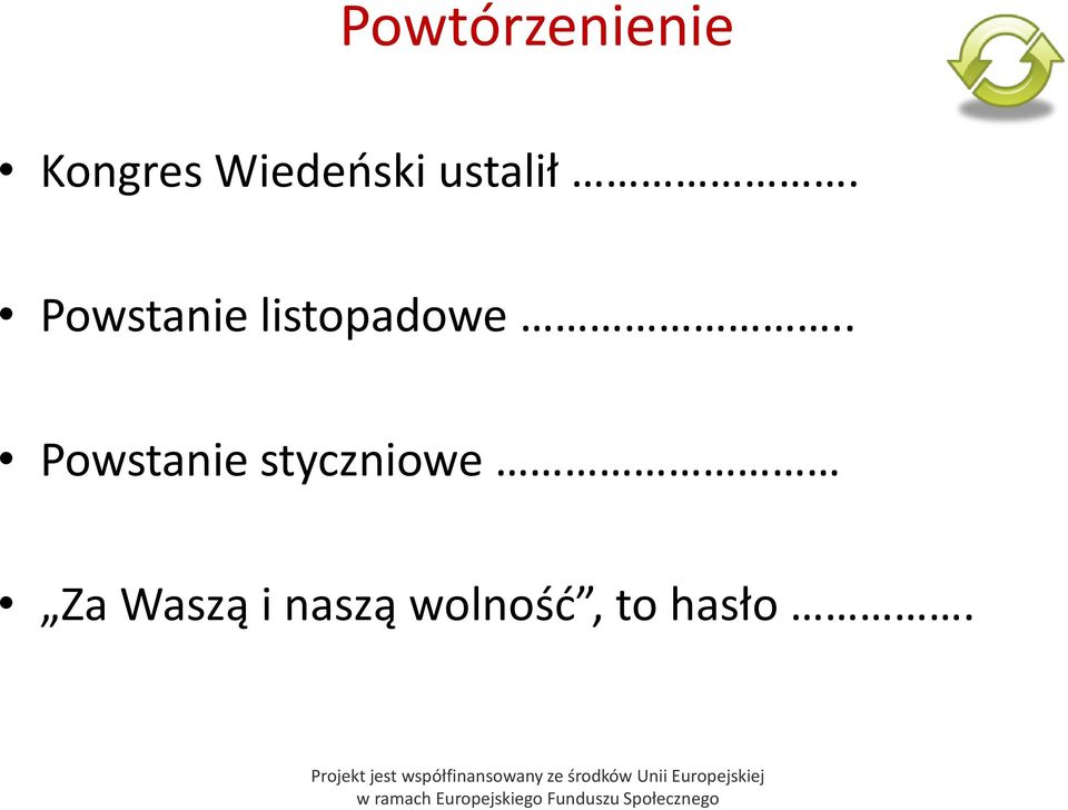 Powstanie listopadowe.