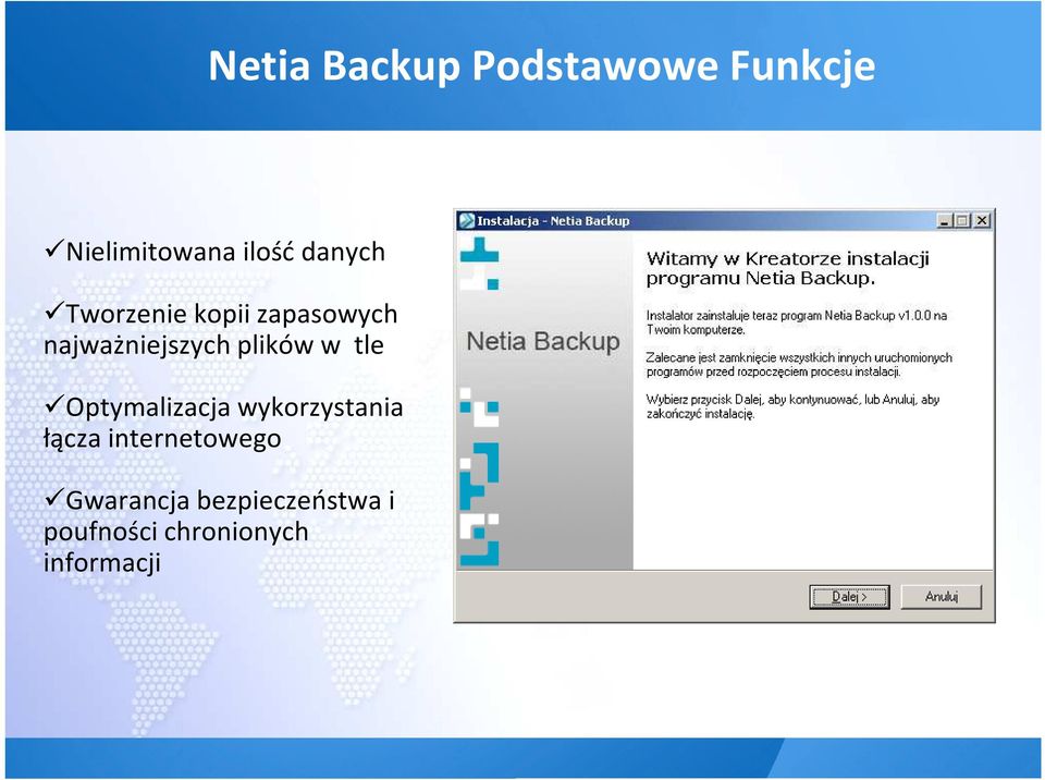 w tle Optymalizacja wykorzystania łącza internetowego