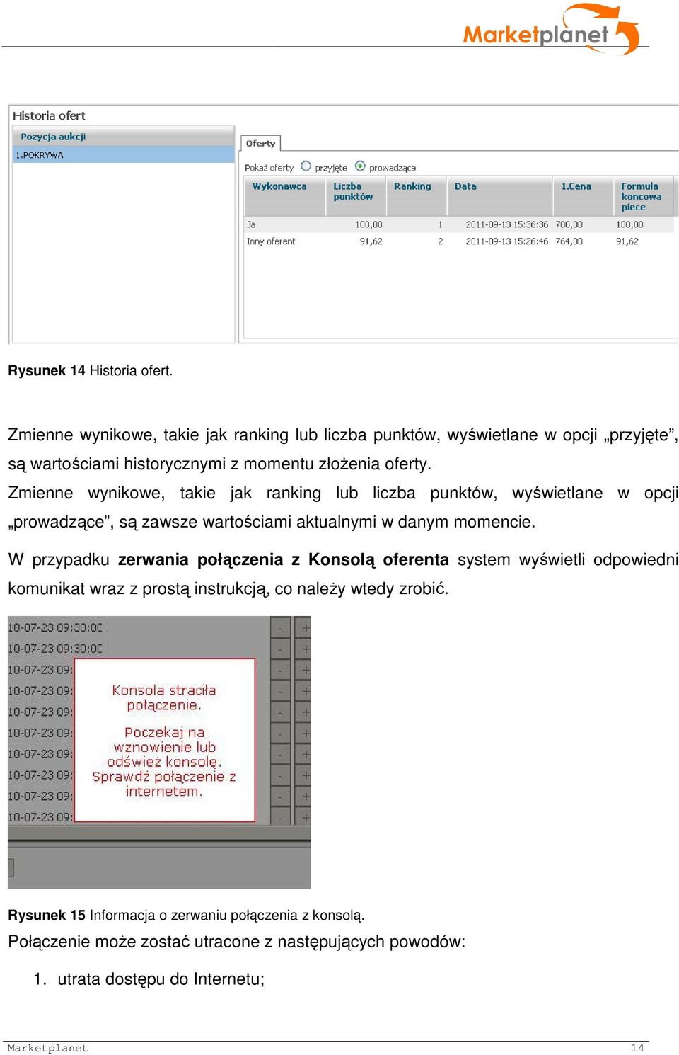 Zmienne wynikowe, takie jak ranking lub liczba punktów, wyświetlane w opcji prowadzące, są zawsze wartościami aktualnymi w danym momencie.