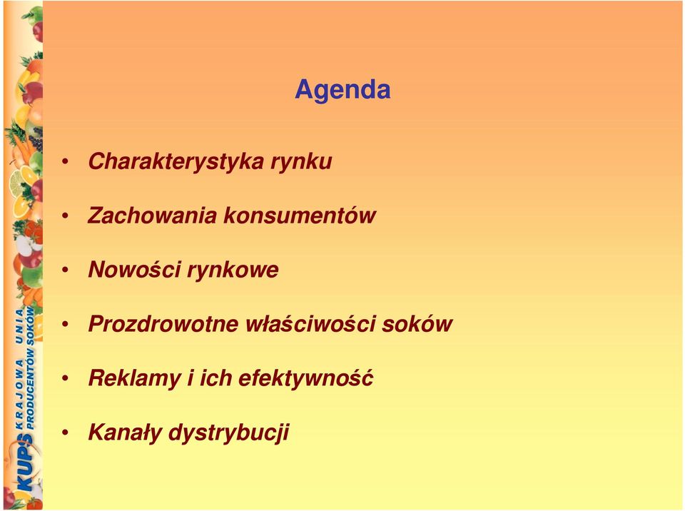rynkowe Prozdrowotne właciwoci
