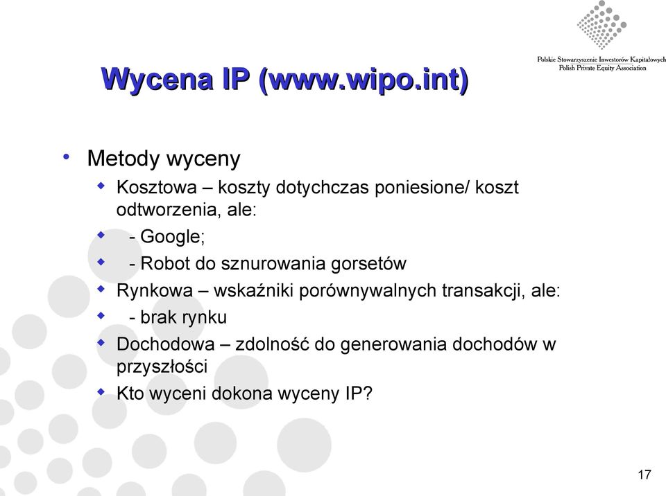 odtworzenia, ale: - Google; - Robot do sznurowania gorsetów Rynkowa