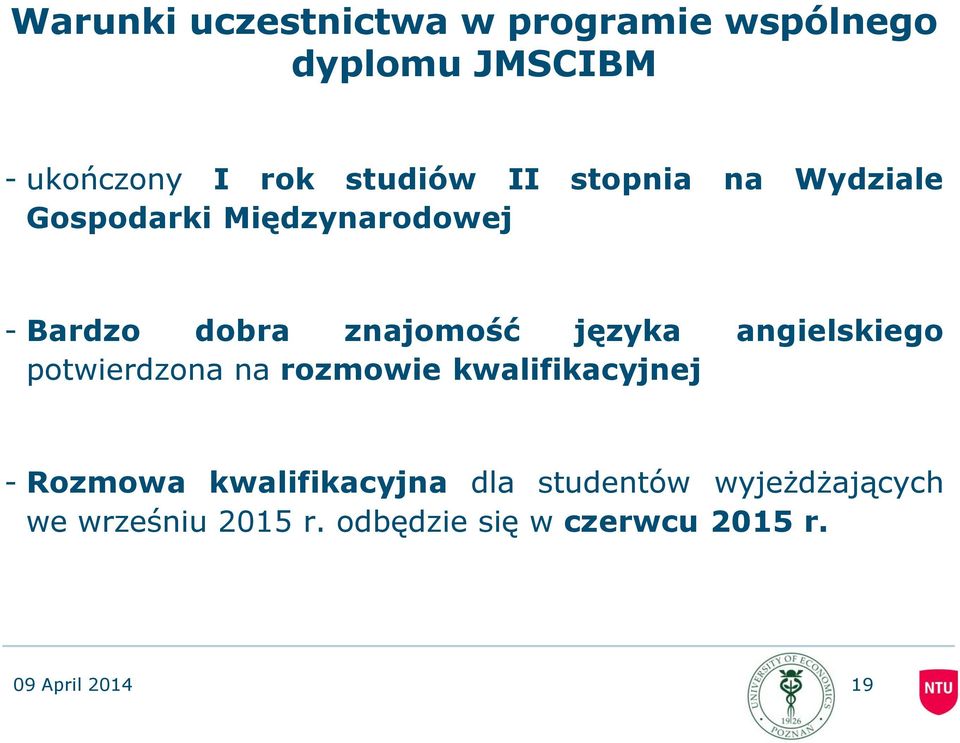 angielskiego potwierdzona na rozmowie kwalifikacyjnej - Rozmowa kwalifikacyjna dla