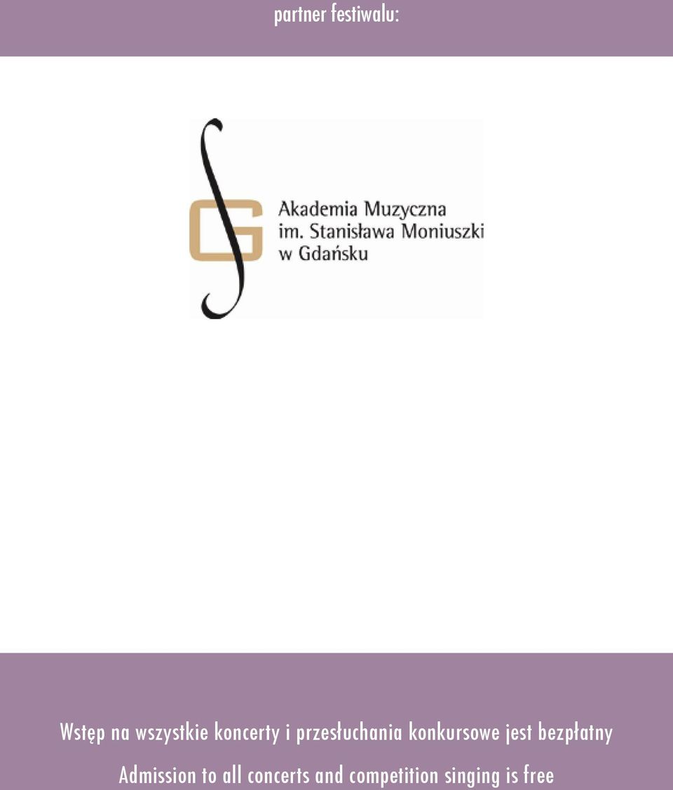 konkursowe jest bezpłatny Admission