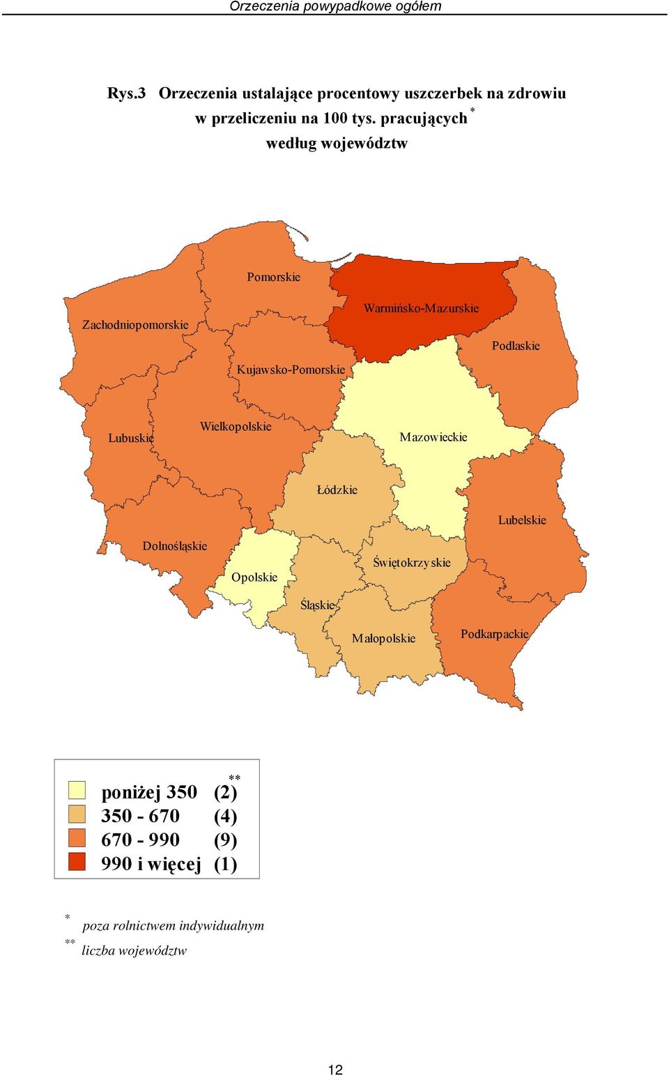 Wielkopolskie Mazowieckie Łódzkie Lubelskie Dolnośląskie Opolskie Świętokrzyskie Śląskie Małopolskie Podkarpackie Wo jew od