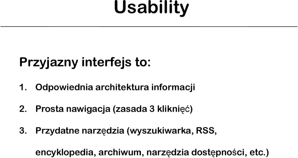 Prosta nawigacja (zasada 3 kliknięć) 3.