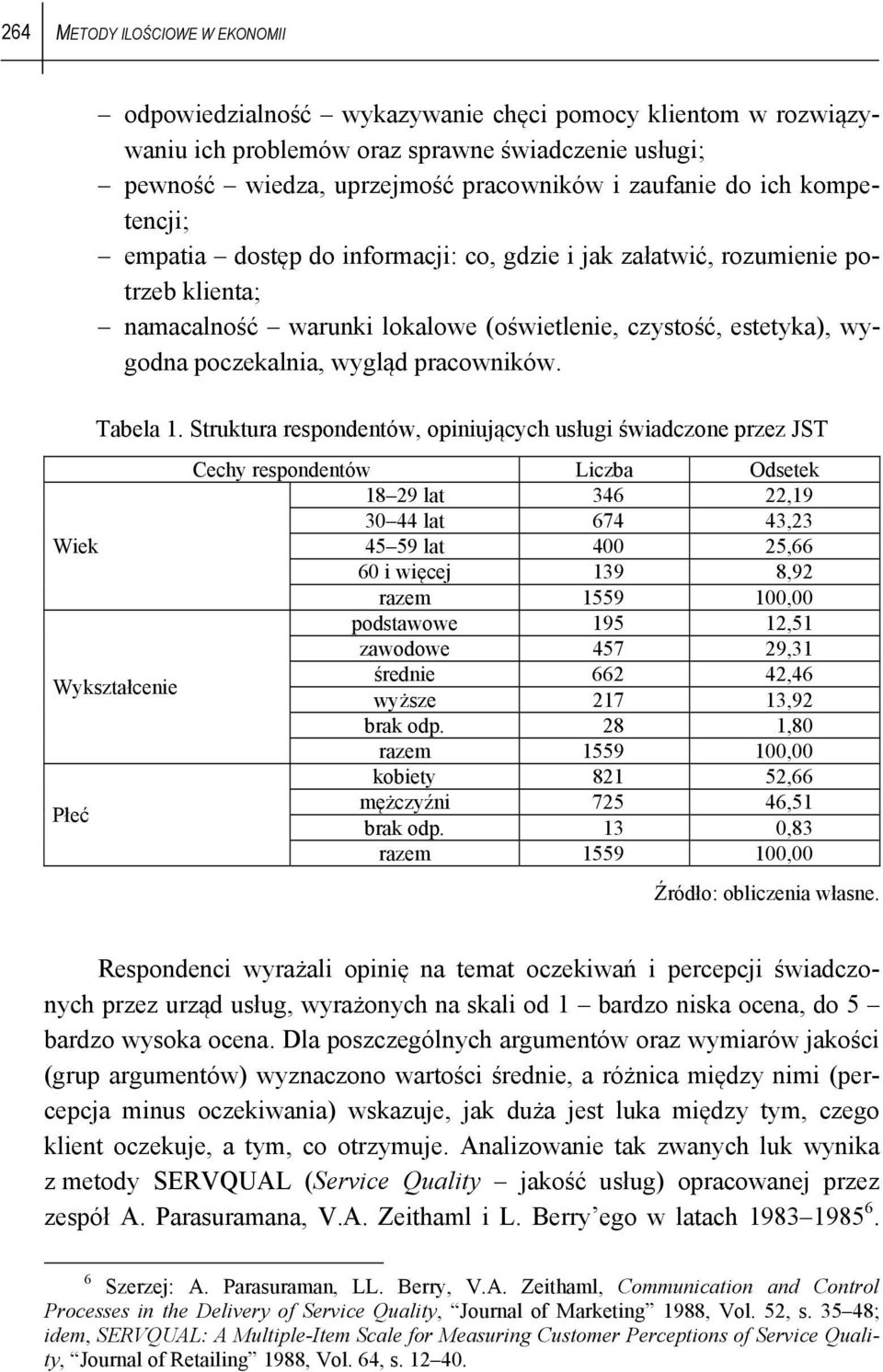 pracowników. Tabela 1.