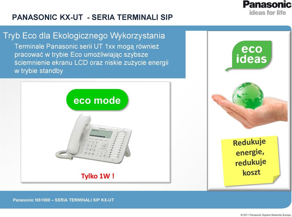 mogą również pracować w trybie Eco umożliwiając szybsze