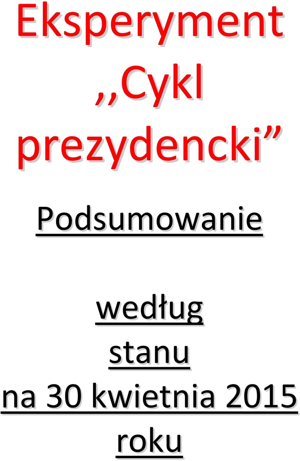 Podsumowanie według