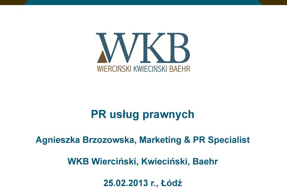 Specialist WKB Wierciński,