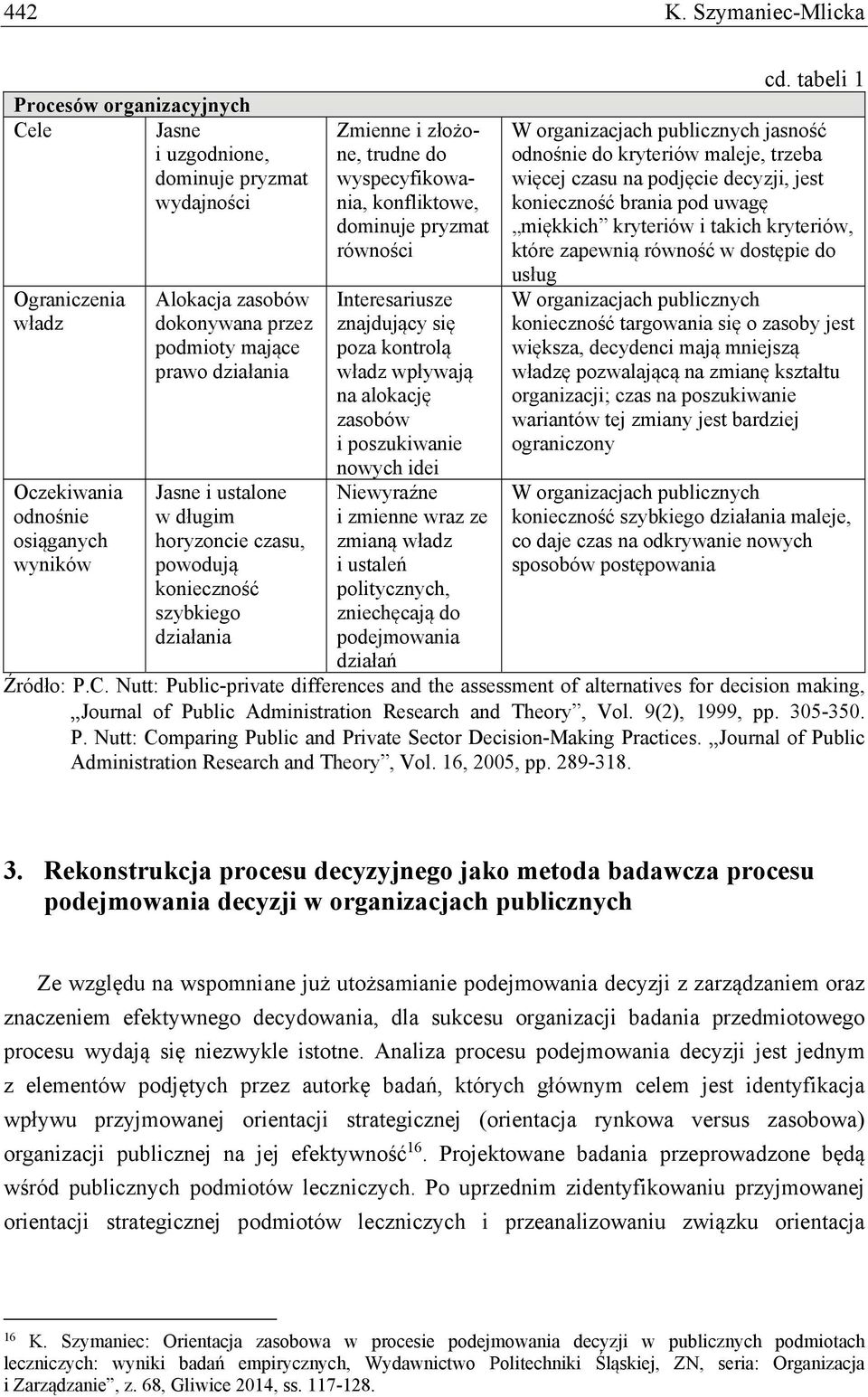 mające prawo działania Jasne i ustalone w długim horyzoncie czasu, powodują konieczność szybkiego działania Zmienne i złożone, trudne do wyspecyfikowania, konfliktowe, dominuje pryzmat równości