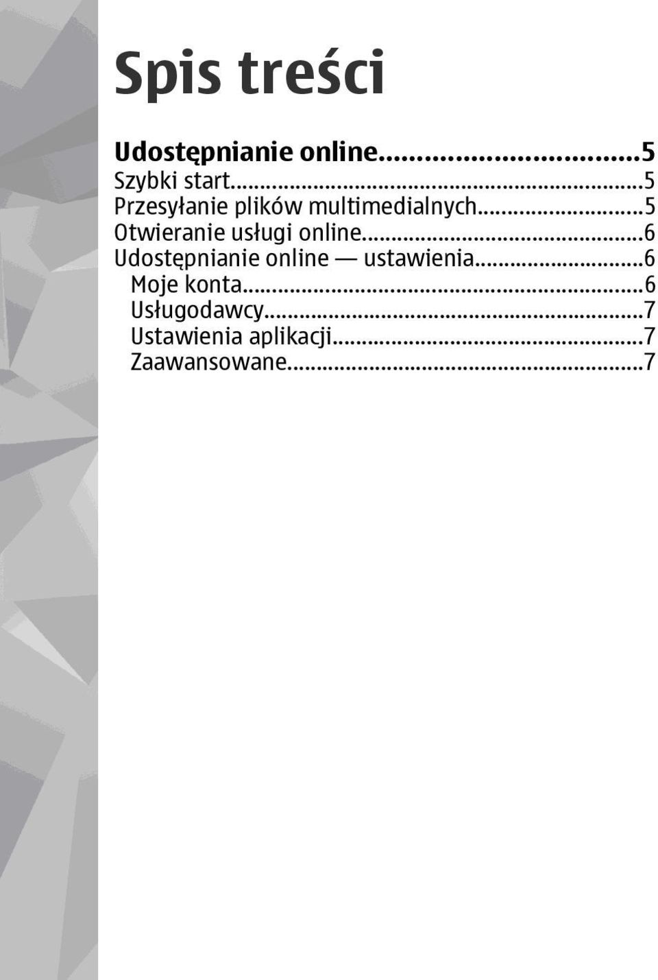 ..5 Otwieranie usługi online.