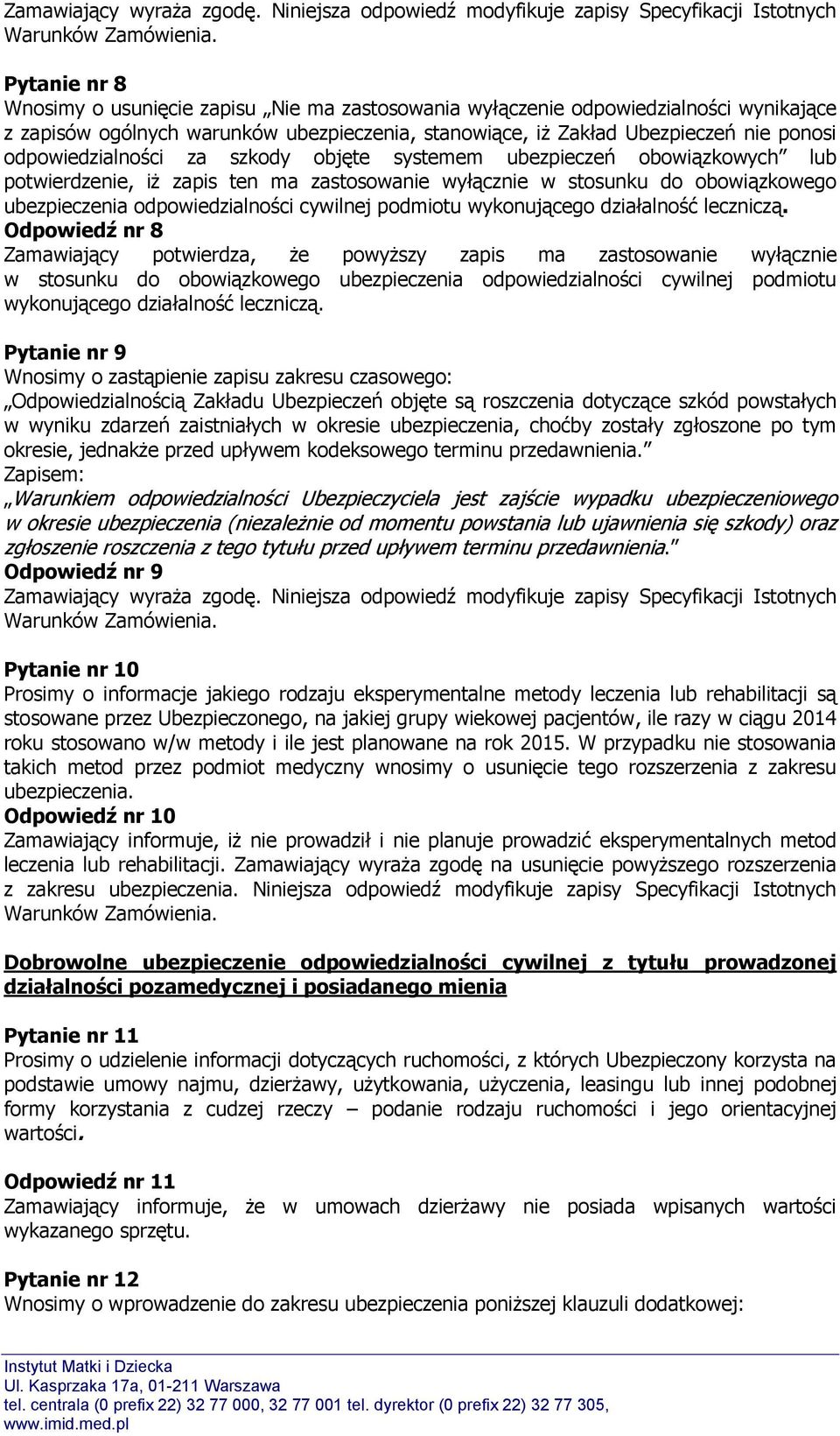 podmiotu wykonującego działalność leczniczą.