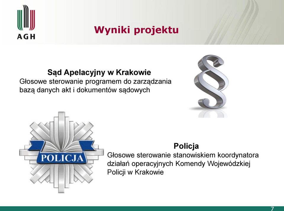 dokumentów sądowych Policja Głosowe sterowanie stanowiskiem