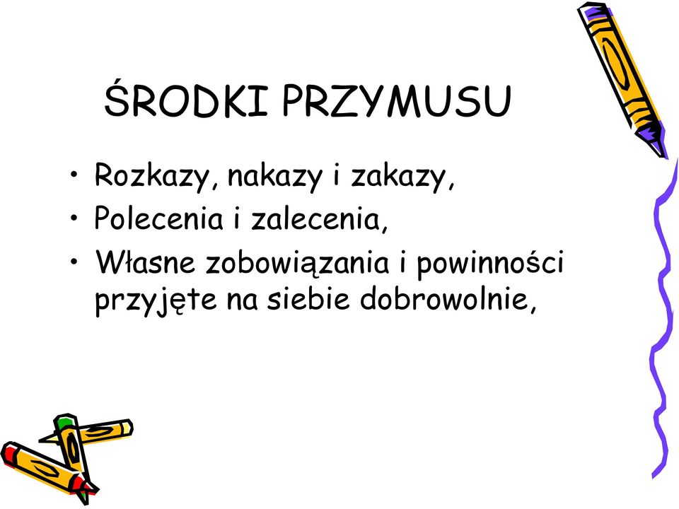 Własne zobowiązania i powinności