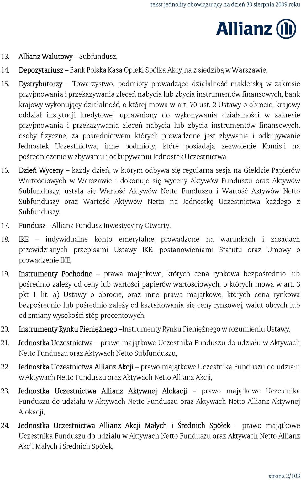 której mowa w art. 70 ust.