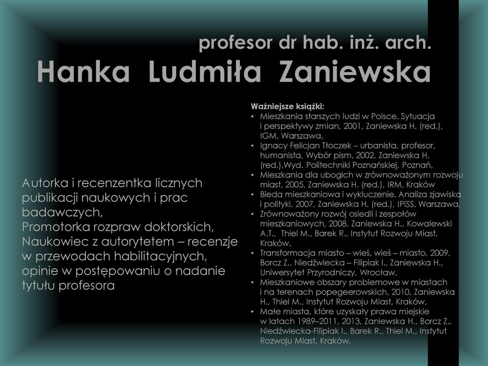 ), IGM, Warszawa, Ignacy Felicjan Tłoczek urbanista, profesor, humanista, Wybór pism, 2002, Zaniewska H. (red.),wyd.