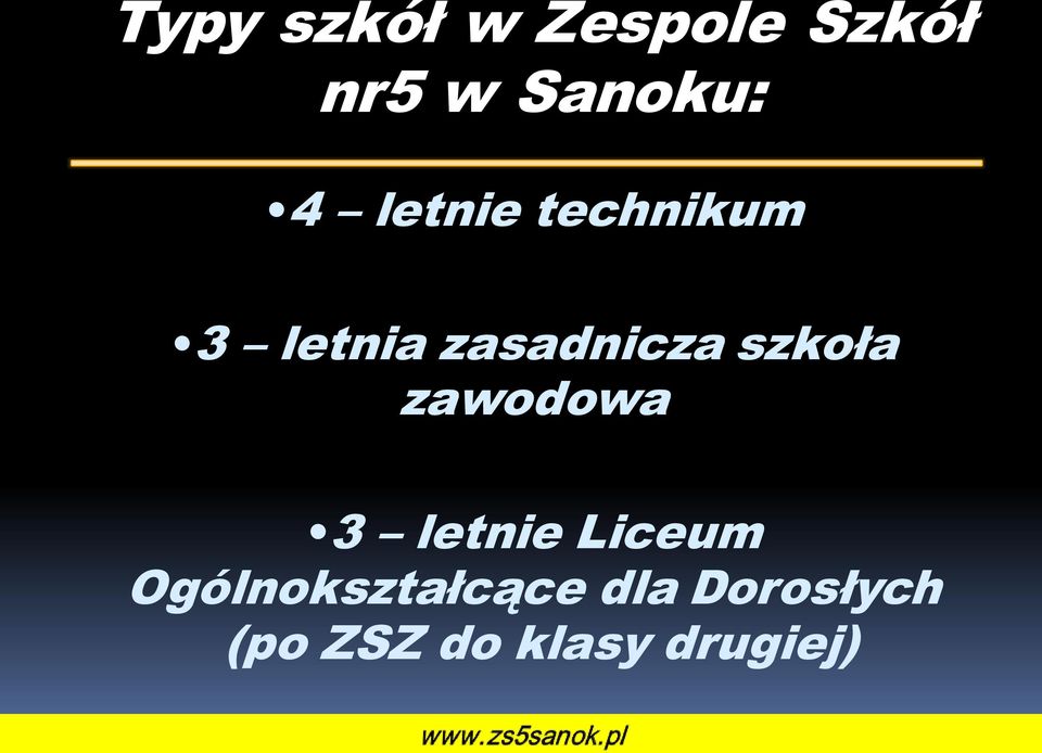 szkoła zawodowa 3 letnie Liceum