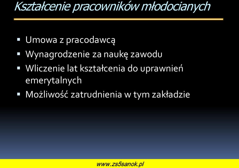 Wliczenie lat kształcenia do uprawnień