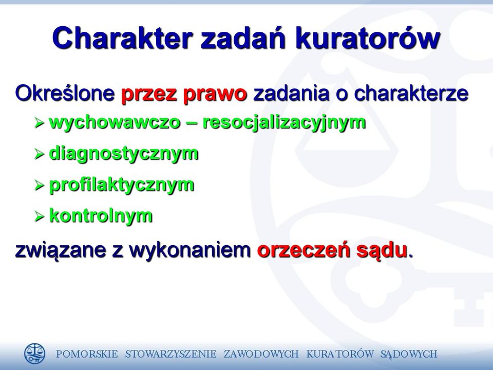 resocjalizacyjnym diagnostycznym