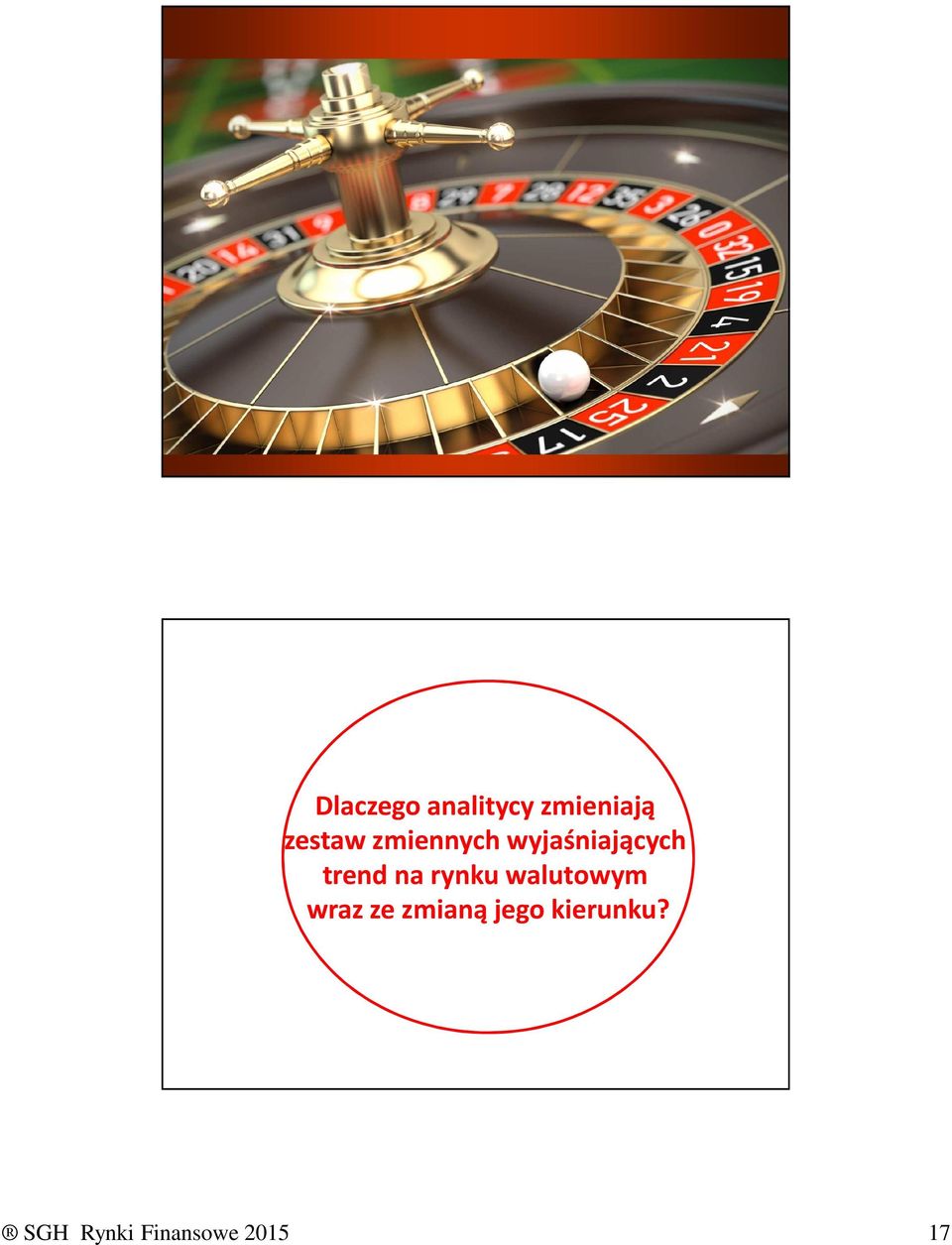 wyjaśniających trend na rynku walutowym wraz