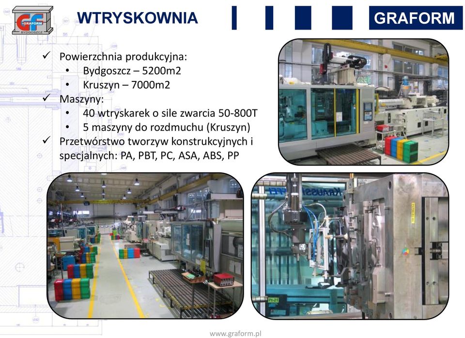 50-800T 5 maszyny do rozdmuchu (Kruszyn) Przetwórstwo