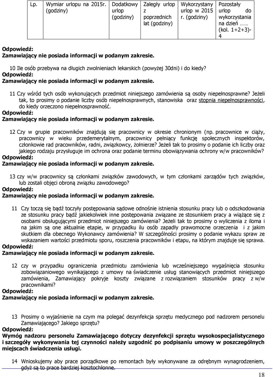 Jeżeli tak, to prosimy o podanie liczby osób niepełnosprawnych, stanowiska oraz stopnia niepełnosprawności, do kiedy orzeczono niepełnosprawność.