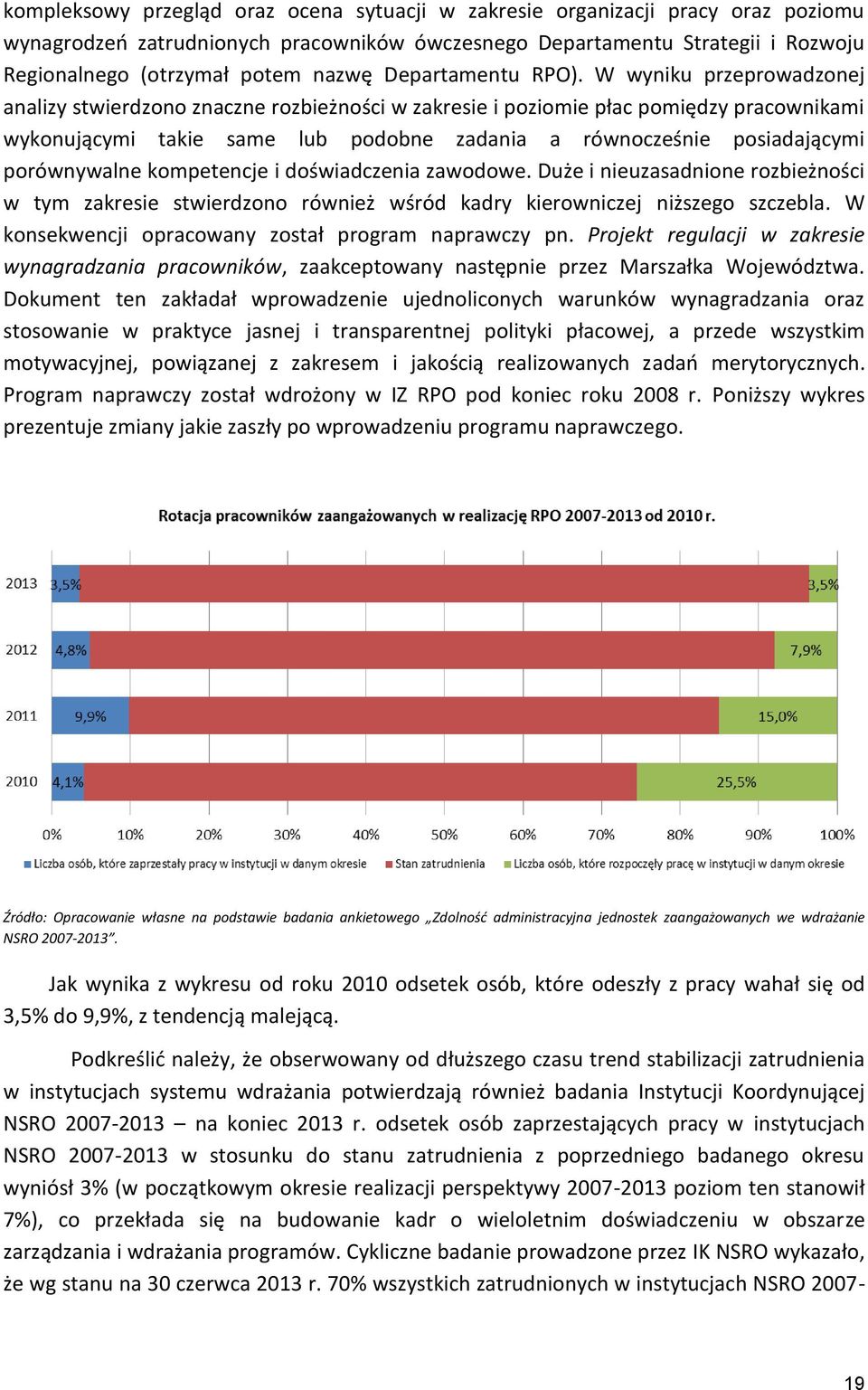 W wyniku przeprowadzonej analizy stwierdzono znaczne rozbieżności w zakresie i poziomie płac pomiędzy pracownikami wykonującymi takie same lub podobne zadania a równocześnie posiadającymi