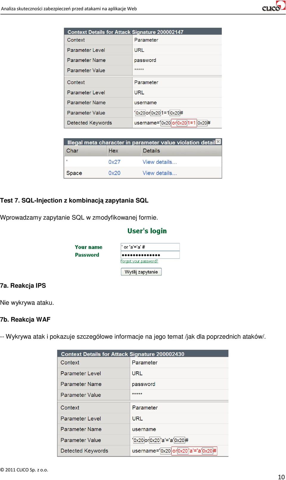 zapytanie SQL w zmodyfikowanej formie. 7a.