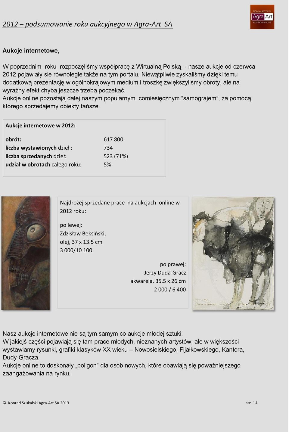 Aukcje online pozostają dalej naszym popularnym, comiesięcznym samograjem, za pomocą którego sprzedajemy obiekty tańsze.