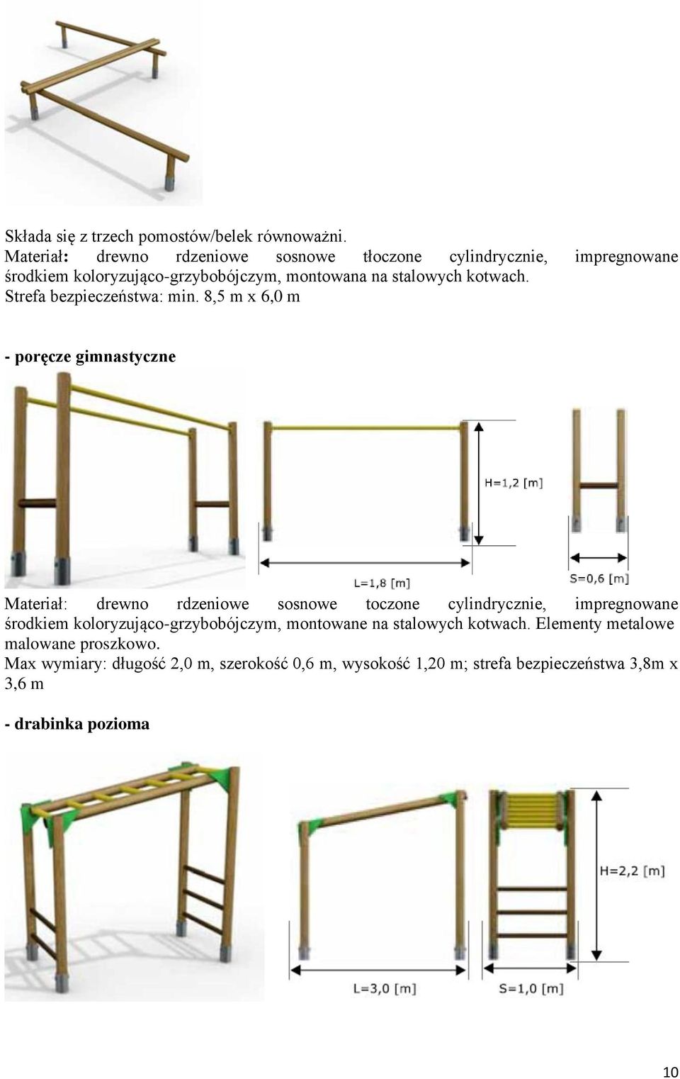 kotwach. Strefa bezpieczeństwa: min.