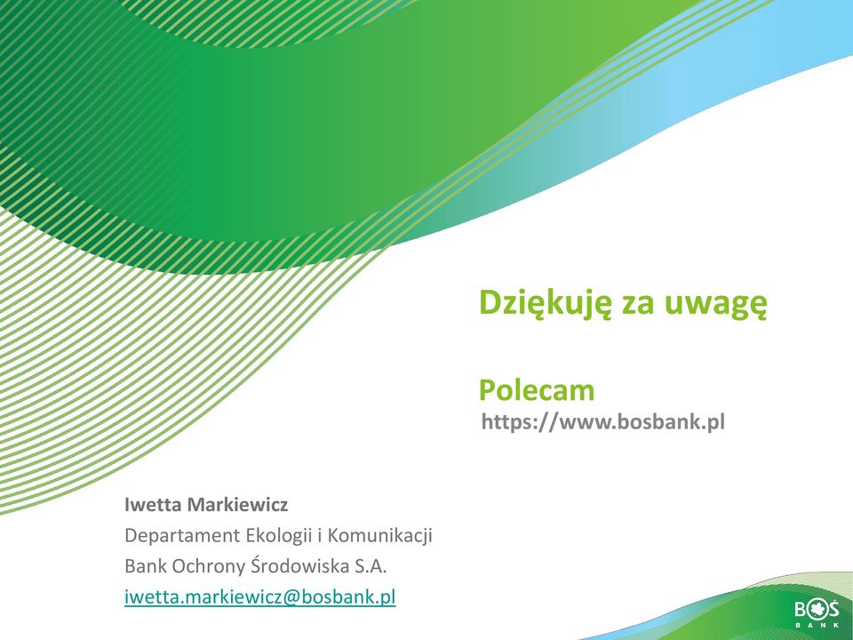 pl Iwetta Markiewicz Departament Ekologii