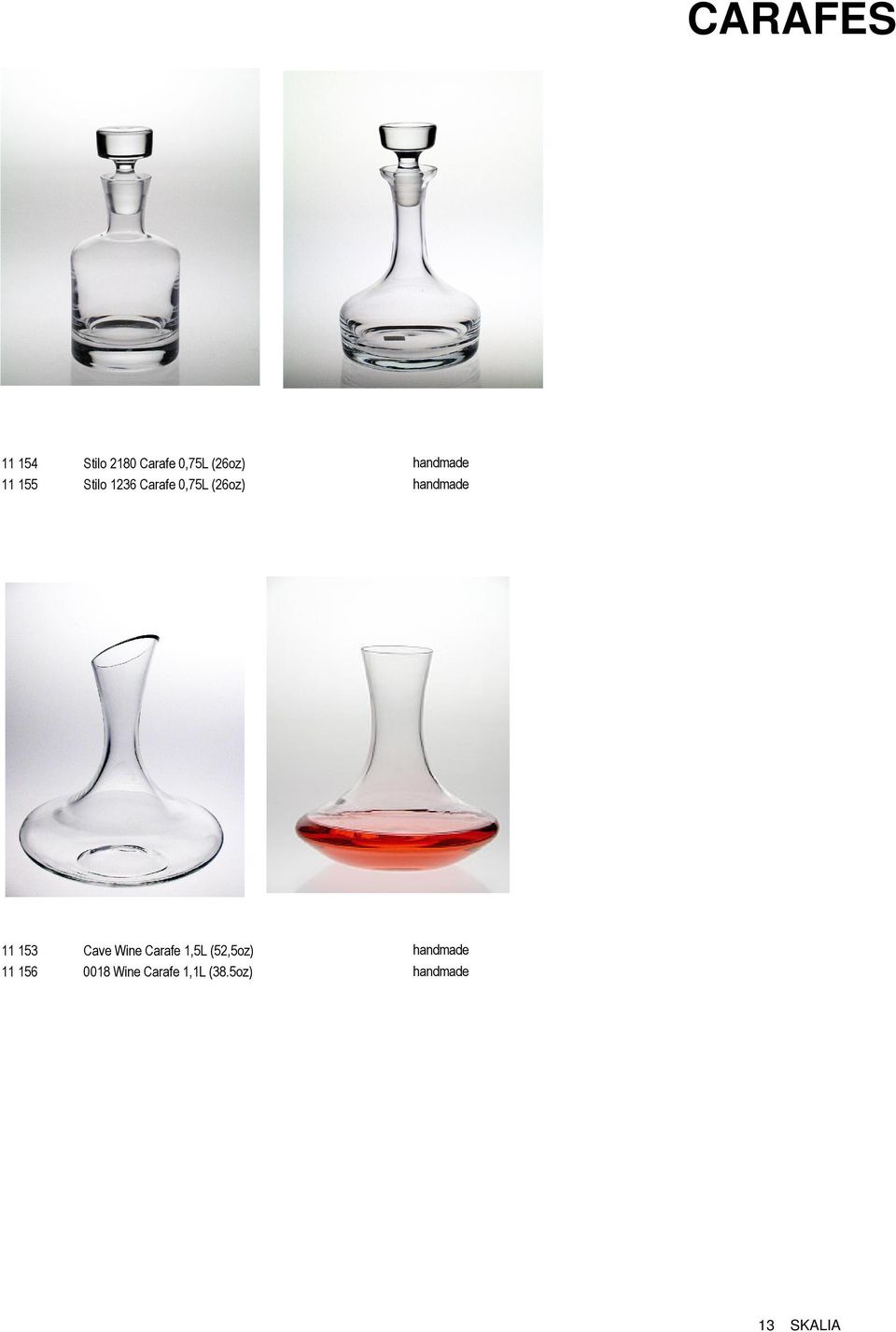 handmade 11 153 Cave Wine Carafe 1,5L (52,5oz)