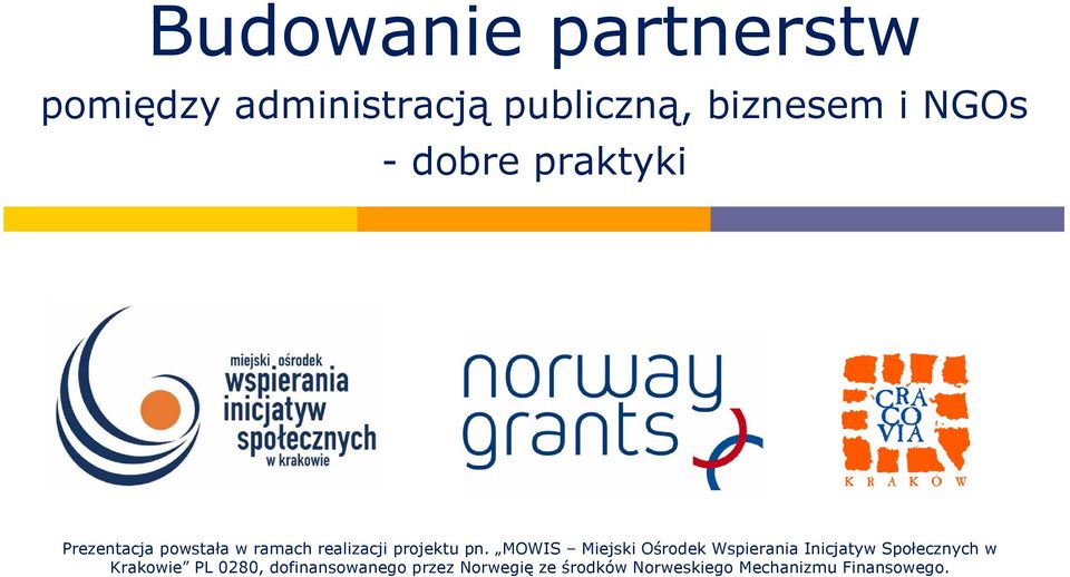 MOWIS Miejski Ośrodek Wspierania Inicjatyw Społecznych w Krakowie PL