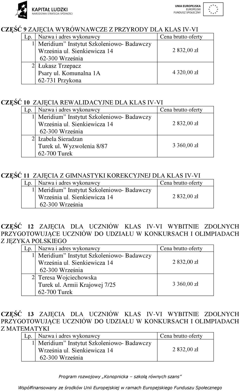 Wyzwolenia 8/87 3 360,00 zł CZĘŚĆ 11 ZAJĘCIA Z GIMNASTYKI KOREKCYJNEJ DLA KLAS IV-VI CZĘŚĆ 12 ZAJĘCIA DLA UCZNIÓW KLAS IV-VI WYBITNIE ZDOLNYCH