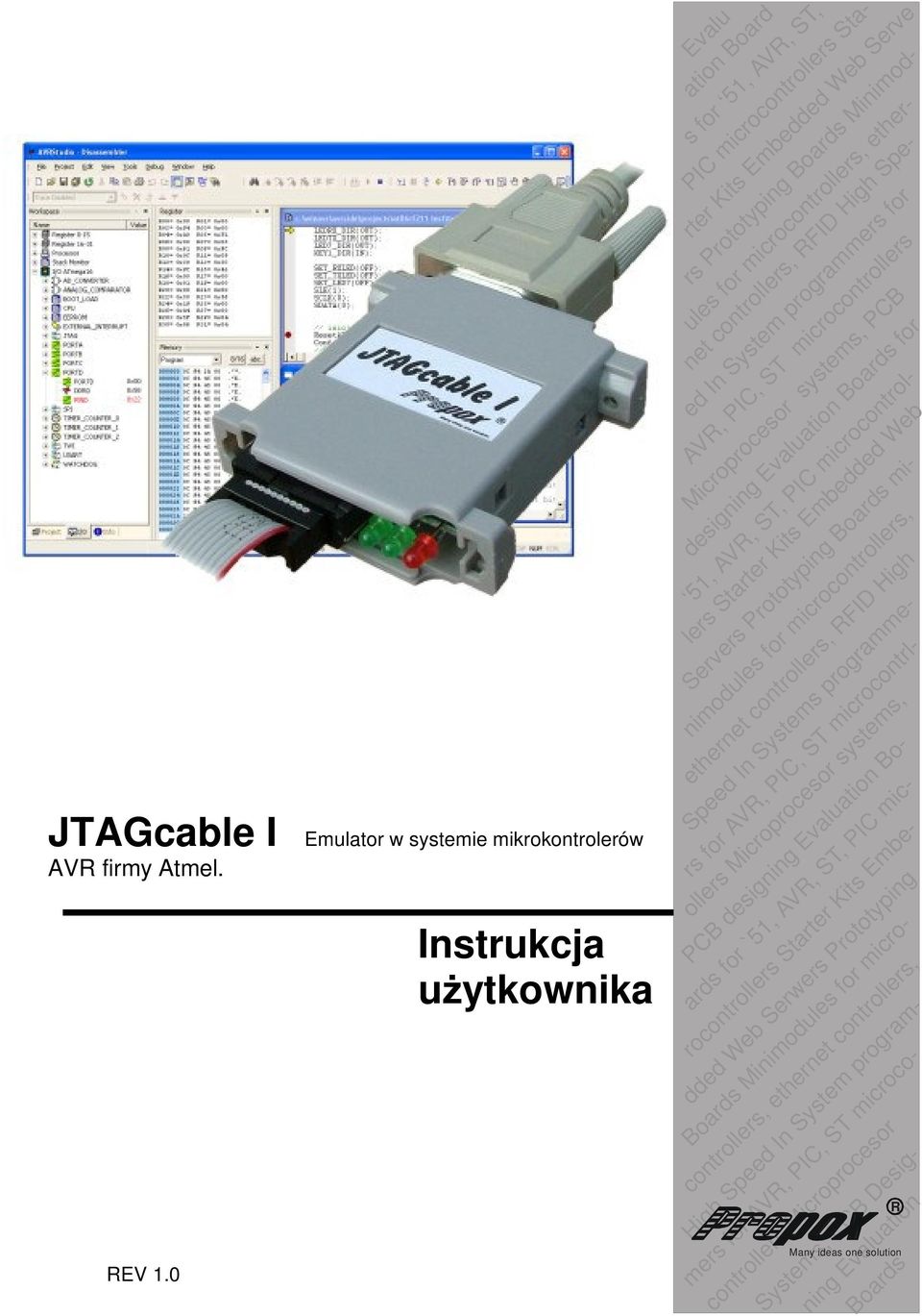 microcontrollers, etherdesigning Evaluation Boards net controllers, RFID High Spe- ed In System programmers for AVR, PIC, ST microcontrollers Microprocesor systems, PCB for 51, AVR, ST, PIC