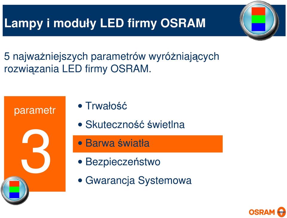rozwiązania LED firmy OSRAM.