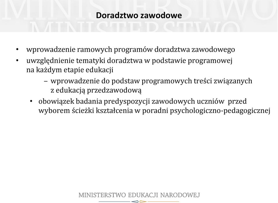 podstaw programowych treści związanych z edukacją przedzawodową obowiązek badania