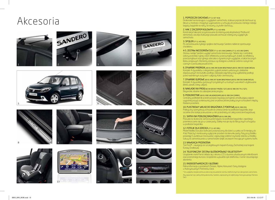 bagażnik na narty, na rowery, czy kufer dachowy 2. HAK Z ZACZEPEM KULOWYM (77 11 419 409) Konstrukcja haka jest przystosowana do intensywnej eksploatacji.