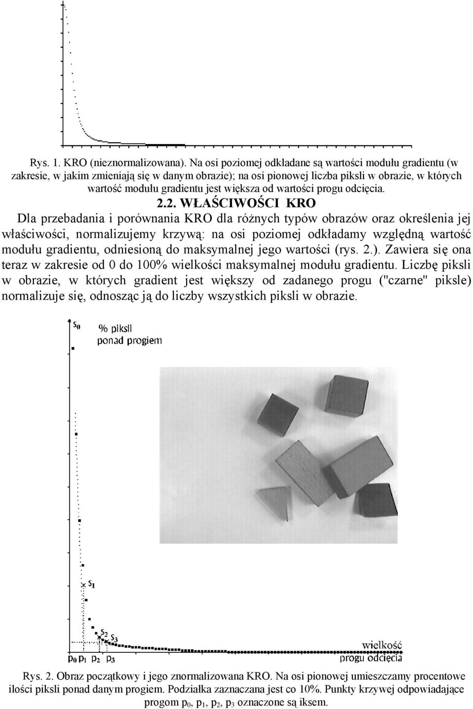 wartości progu odcięcia. 2.