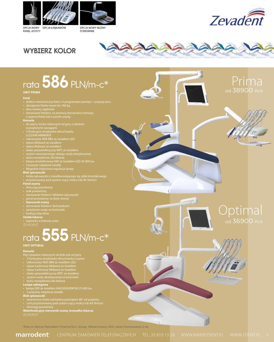 3-funkcyjna strzykawko-dmuchawka LUZZANI MINIMATE mikromotor NSK RBX ze światłem LED rękaw Midwest ze światłem rękaw Midwest ze światłem skaler piezoelektryczny WPC ze światłem system wewnętrznego