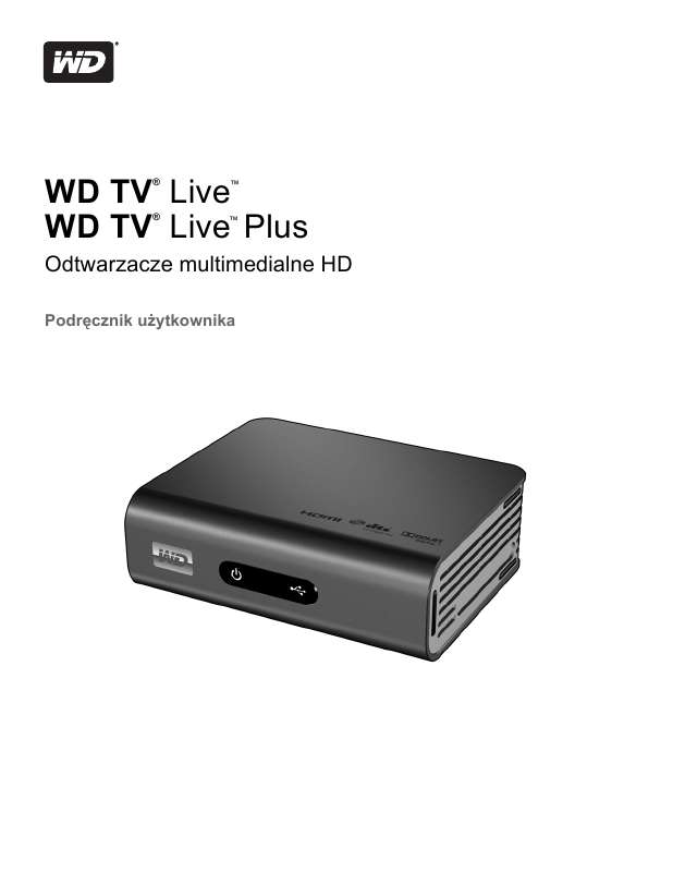 Znajdziesz odpowiedź na wszystkie pytania w instrukcji dla WESTERN DIGITAL WD TV LIVE PLUS HD MEDIA PLAYER (informacje,
