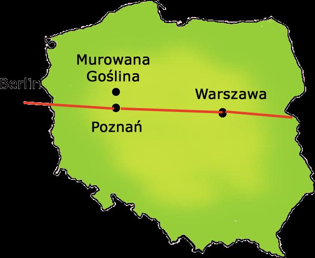 Z Murowanej Gośliny jest tylko: 20 kilometrów do