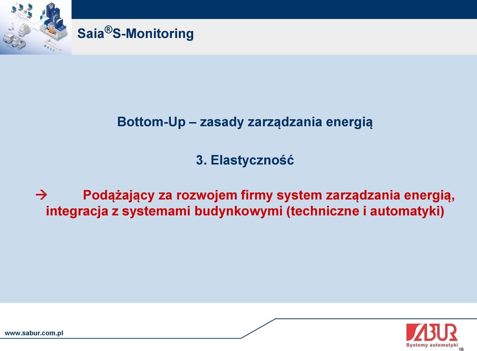 Elastyczność Podążający za rozwojem firmy