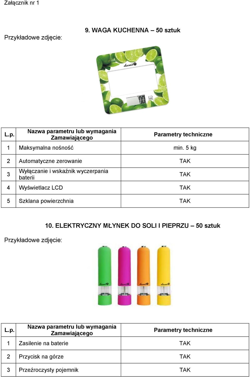 baterii 4 Wyświetlacz LCD 5 Szklana powierzchnia 10.