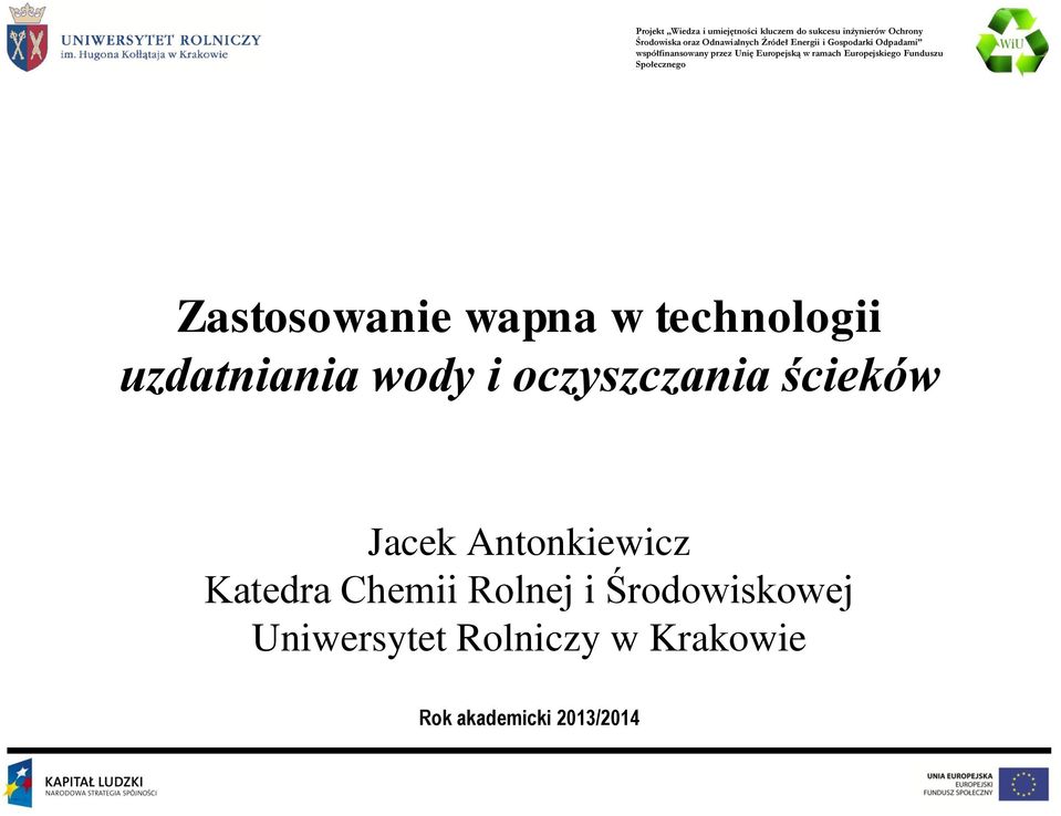 Katedra Chemii Rolnej i Środowiskowej