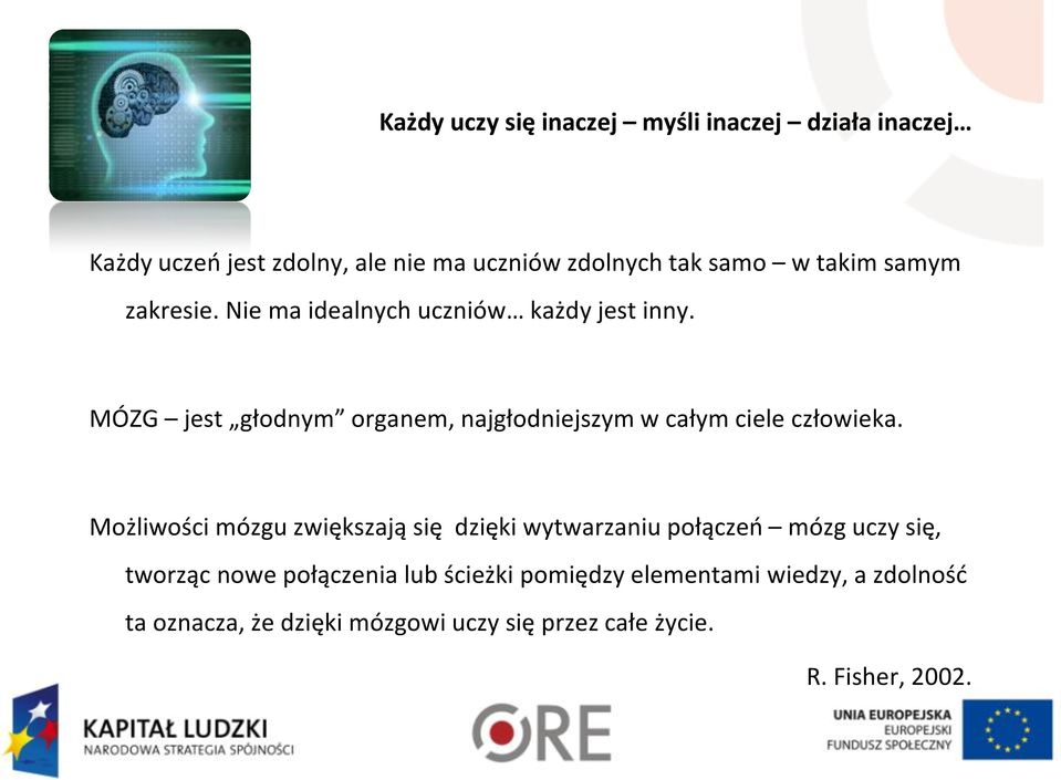 MÓZG jest głodnym organem, najgłodniejszym w całym ciele człowieka.