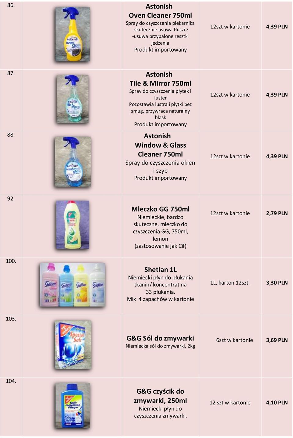 Astonish Window & Glass Cleaner 750ml Spray do czyszczenia okien i szyb 4,39 PLN 4,39 PLN 92.