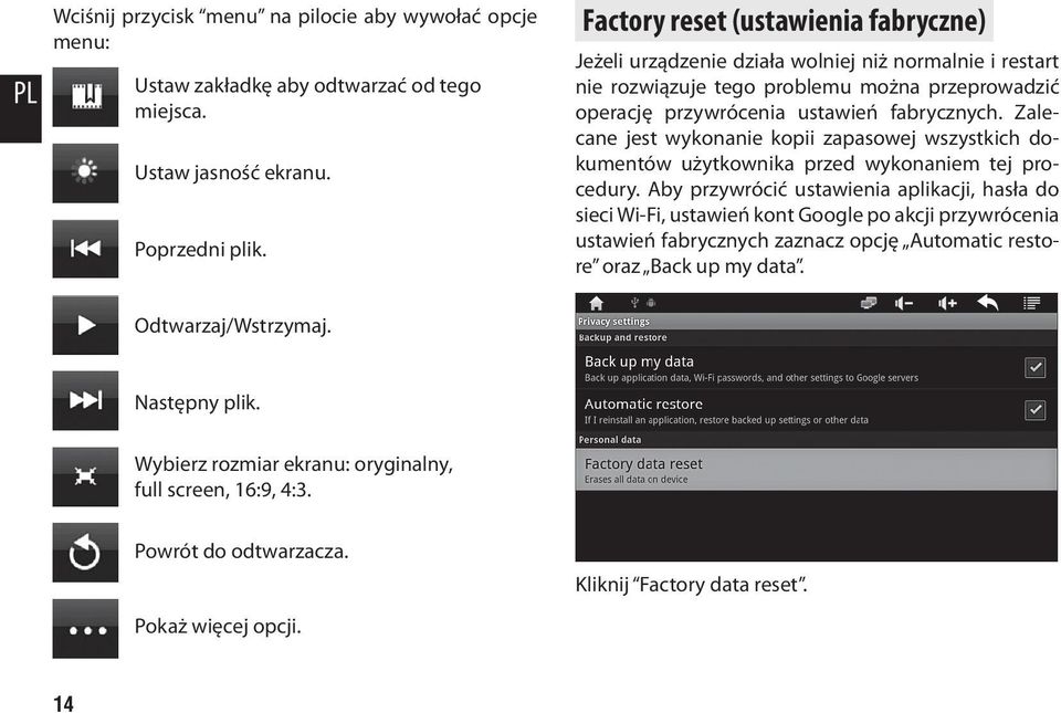 Zalecane jest wykonanie kopii zapasowej wszystkich dokumentów użytkownika przed wykonaniem tej procedury.